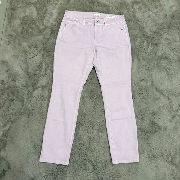 J. Jill Authentic Fit Slim Ankle‎ Pants Lavender Size 2 Petite Stretch Comfort - Picture 1 of 10